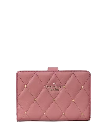 Kate Spade New York Carey Quilted Studded Medium Bifold Wallet