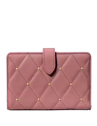 Kate Spade New York Carey Quilted Studded Medium Bifold Wallet