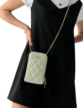 Kate Spade New York Carey Quilted Studded Phone Chain Crossbody
