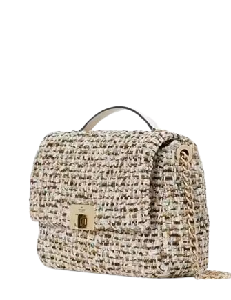 Kate Spade New York Carey Tinsel Tweed Medium Flap Shoulder Bag