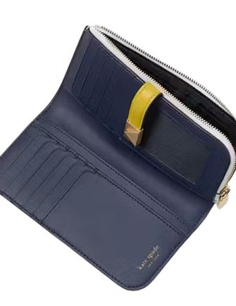 Kate Spade New York Deco Colorblocked Zip Slim Wallet
