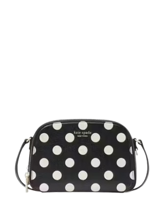 Kate Spade New York Devin Breezy Dot Double Zip Dome Crossbody