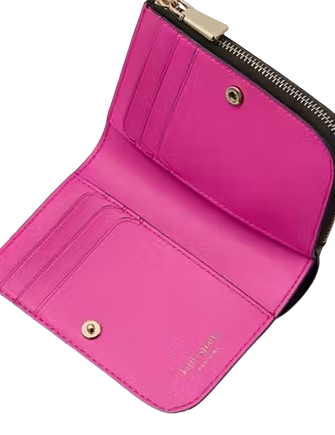 Kate Spade New York Devin Fall Poppies Small Compact Wallet