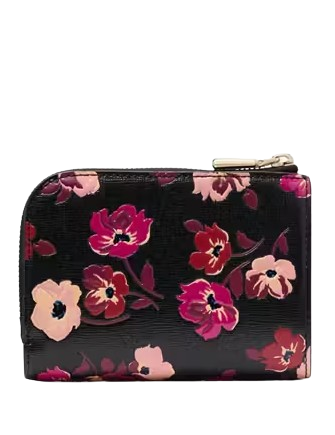 Kate Spade New York Devin Fall Poppies Small Compact Wallet
