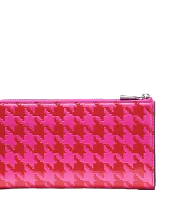 Kate Spade New York Devin Houndstooth Zip Around Continental Wallet