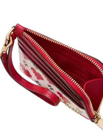 Kate Spade New York Devin Pixel Hearts Coin Card Case Wristlet