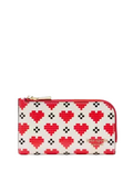 Kate Spade New York Devin Pixel Hearts Small Slim Bifold Wallet