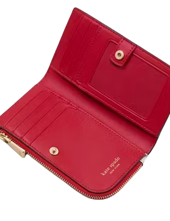 Kate Spade New York Devin Pixel Hearts Small Slim Bifold Wallet