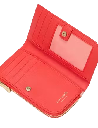 Kate Spade New York Devin Pop Trim Small Bifold Wallet