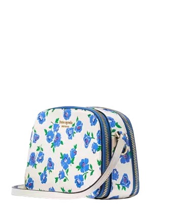 Kate Spade New York Devin Springtime Blooms Double Zip Dome Crossbody