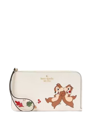 Kate Spade New York Disney X KSNY Chip N Dale Medium Wristlet