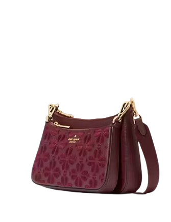 Kate Spade New York Duet Spade Flower Embroidered Small Crossbody