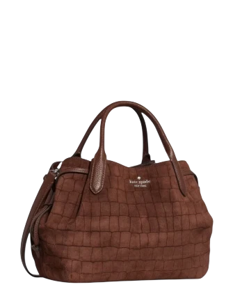 Kate Spade New York Dumpling Suede Croc Satchel Bag