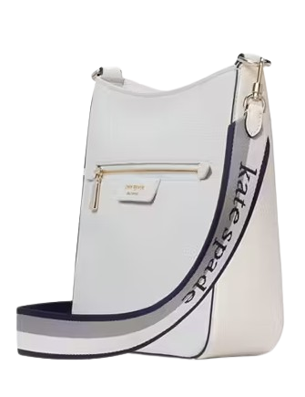Kate Spade New York Hudson Colorblocked Pebbled Leather Large Messenger Crossbody