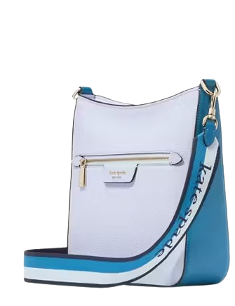 Kate Spade New York Hudson Colorblocked Pebbled Leather Messenger Crossbody