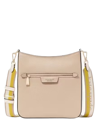 Kate Spade New York Hudson Colorblocked Pebbled Leather Messenger Crossbody