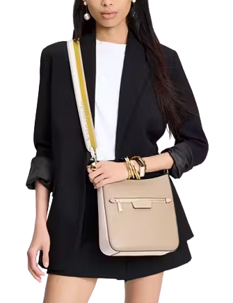 Kate Spade New York Hudson Colorblocked Pebbled Leather Messenger Crossbody