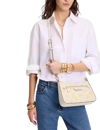 Kate Spade New York Hudson Spring Pansies Convertible Crossbody