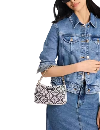 Kate Spade New York Jolie Spade Flower Jacquard Small Convertible Crossbody
