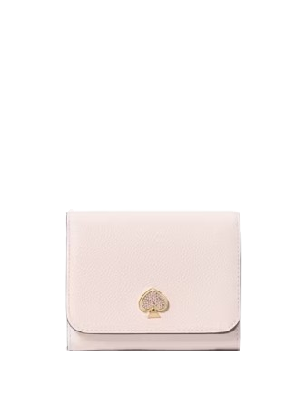 Kate Spade New York Kayla Embellished Spade Small L-Zip Wallet