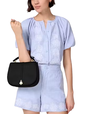 Kate Spade New York Kayla Pebbled Leather Saddle Bag