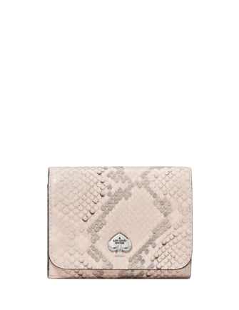 Kate Spade New York Kayla Snake Small L-zip Flap Wallet
