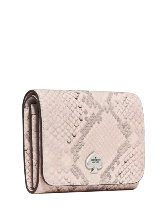 Kate Spade New York Kayla Snake Small L-zip Flap Wallet