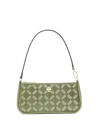 Kate Spade New York Kayla Woven Leather Convertible Wristlet