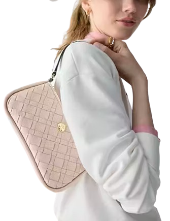 Kate Spade New York Kayla Woven Leather Convertible Wristlet