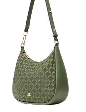 Kate Spade New York Kayla Woven Leather Large Shoulder Bag
