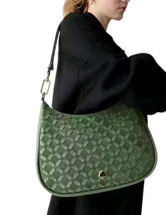 Kate Spade New York Kayla Woven Leather Large Shoulder Bag