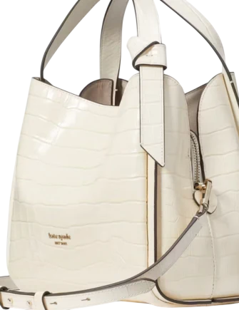 Kate Spade New York Knott Croc-embossed Medium Crossbody Tote