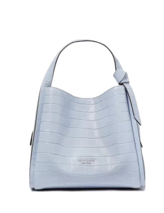 Kate Spade New York Knott Croc-embossed Medium Crossbody Tote North