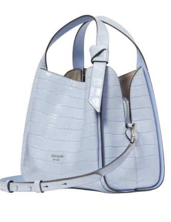 Kate Spade New York Knott Croc-embossed Medium Crossbody Tote North
