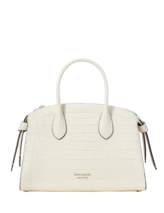 Kate Spade New York Knott Croc-embossed Medium Zip-top Satchel