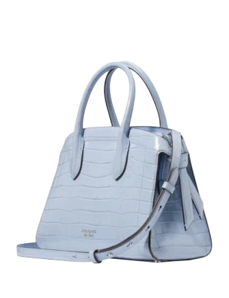 Kate Spade New York Knott Croc-embossed Medium Zip-top Satchel