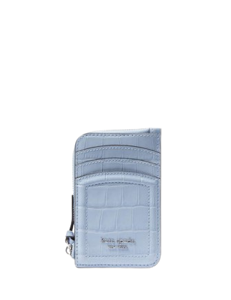 Kate Spade New York Knott Croc-embossed Zip Cardholder