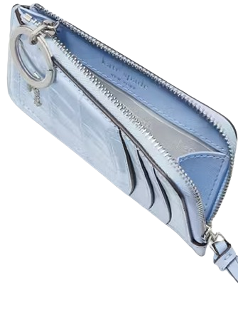 Kate Spade New York Knott Croc-embossed Zip Cardholder