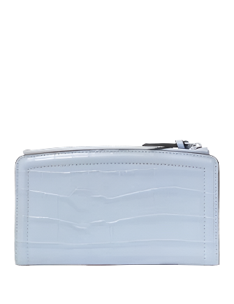 Kate Spade New York Knott Croc embossed Zip Slim Wallet