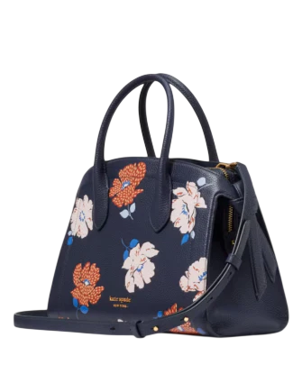 Kate Spade New York Knott Dotty Floral Embossed Medium Zip-top Satchel