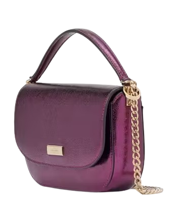 Kate Spade New York Krista Metallic Chain Flap Crossbody