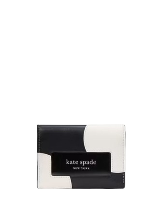 Kate Spade New York Label Dot Applique Card Case Trifold Wallet