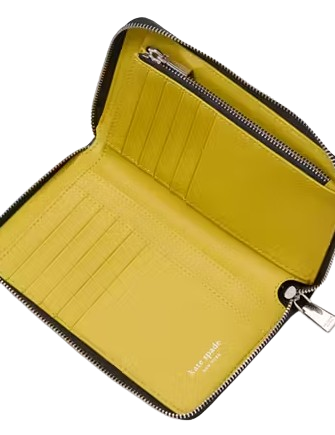 Kate Spade New York Label Dot Applique Medium Zip Around Wallet
