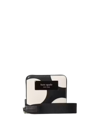 Kate Spade New York Label Small Compact Webbed Wristlet