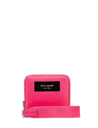 Kate Spade New York Label Small Compact Webbed Wristlet