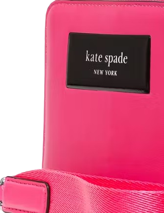 Kate Spade New York Label Small Compact Webbed Wristlet