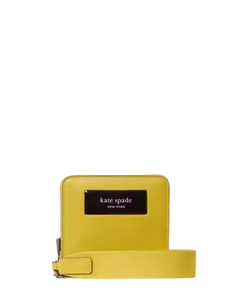 Kate Spade New York Label Small Compact Webbed Wristlet