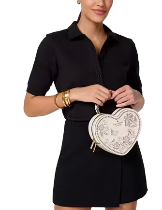 Kate Spade New York Love Shack Perforated Heart Crossbody