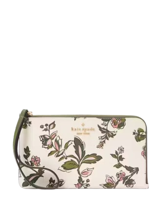Kate Spade New York Lucy Floral Medium L-zip Wristlet