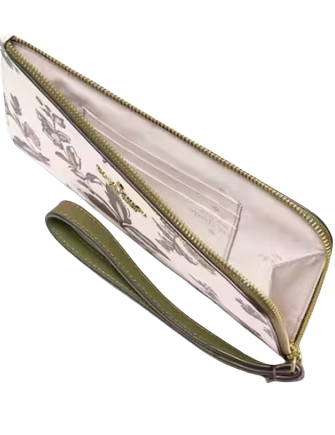 Kate Spade New York Lucy Floral Medium L-zip Wristlet